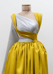 Custom-made party dress designed to flatter your figure.